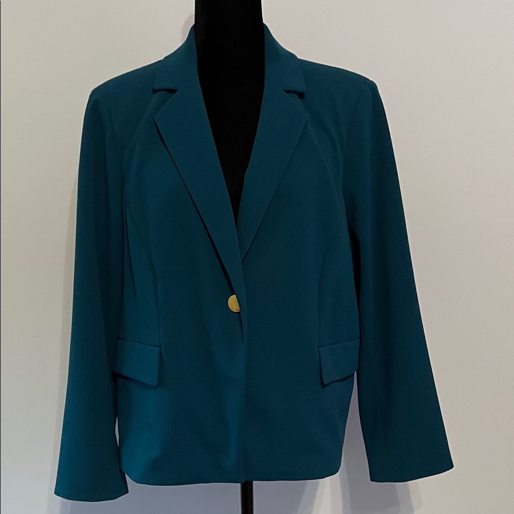 Calvin Klein Teal Women's Blazer